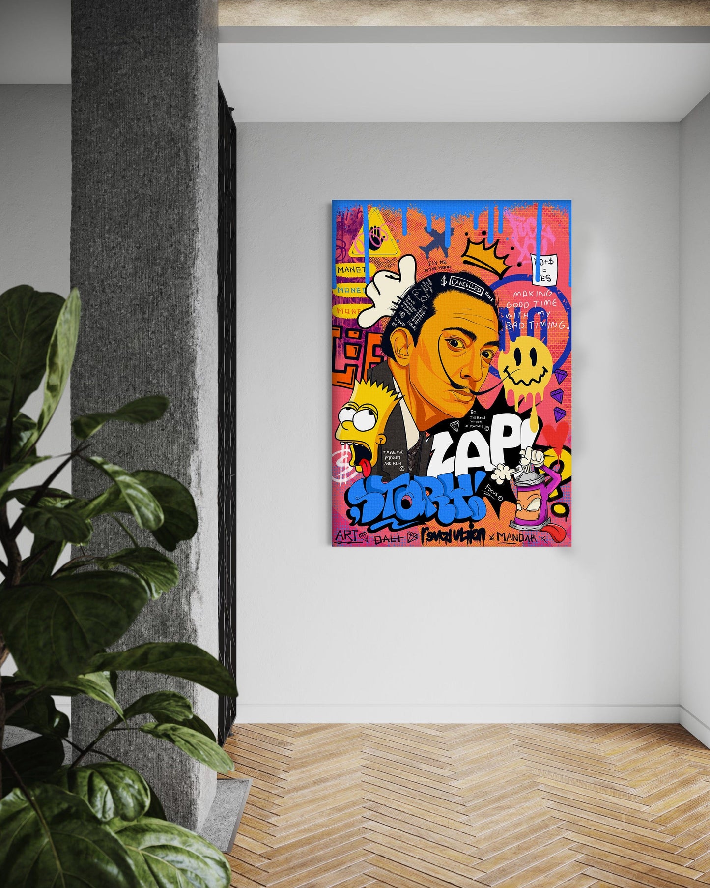 King Dali - Leinwandbild Pop Art