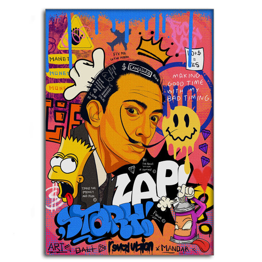 King Dali - Leinwandbild Pop Art