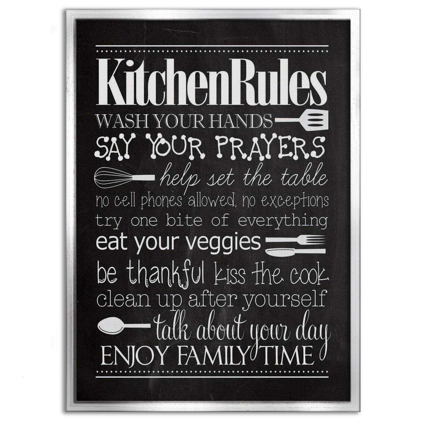 Kitchen Rules - Leinwandbild Lifestyle