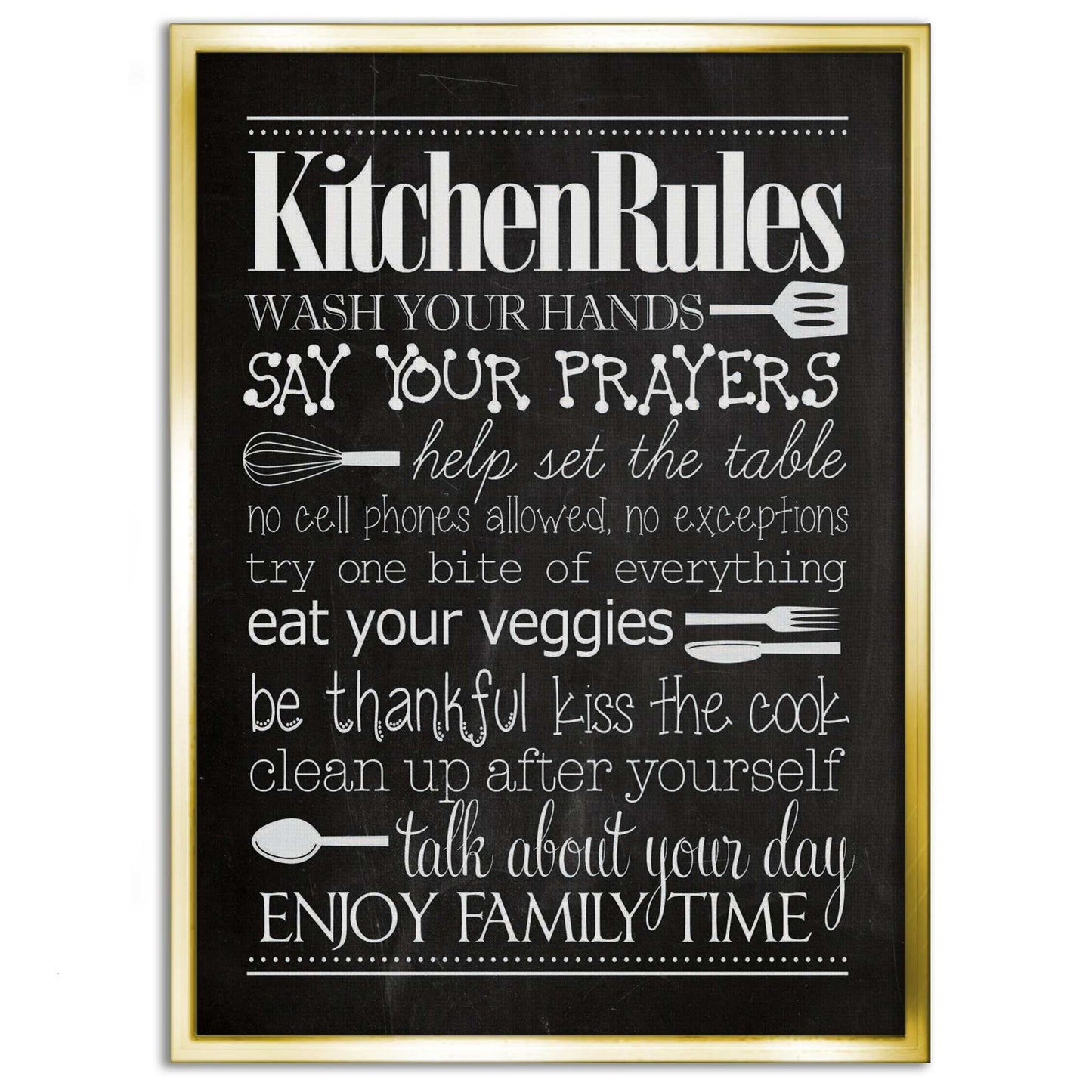 Kitchen Rules - Leinwandbild Lifestyle