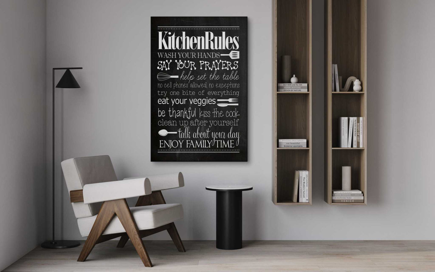 Kitchen Rules - Leinwandbild Lifestyle