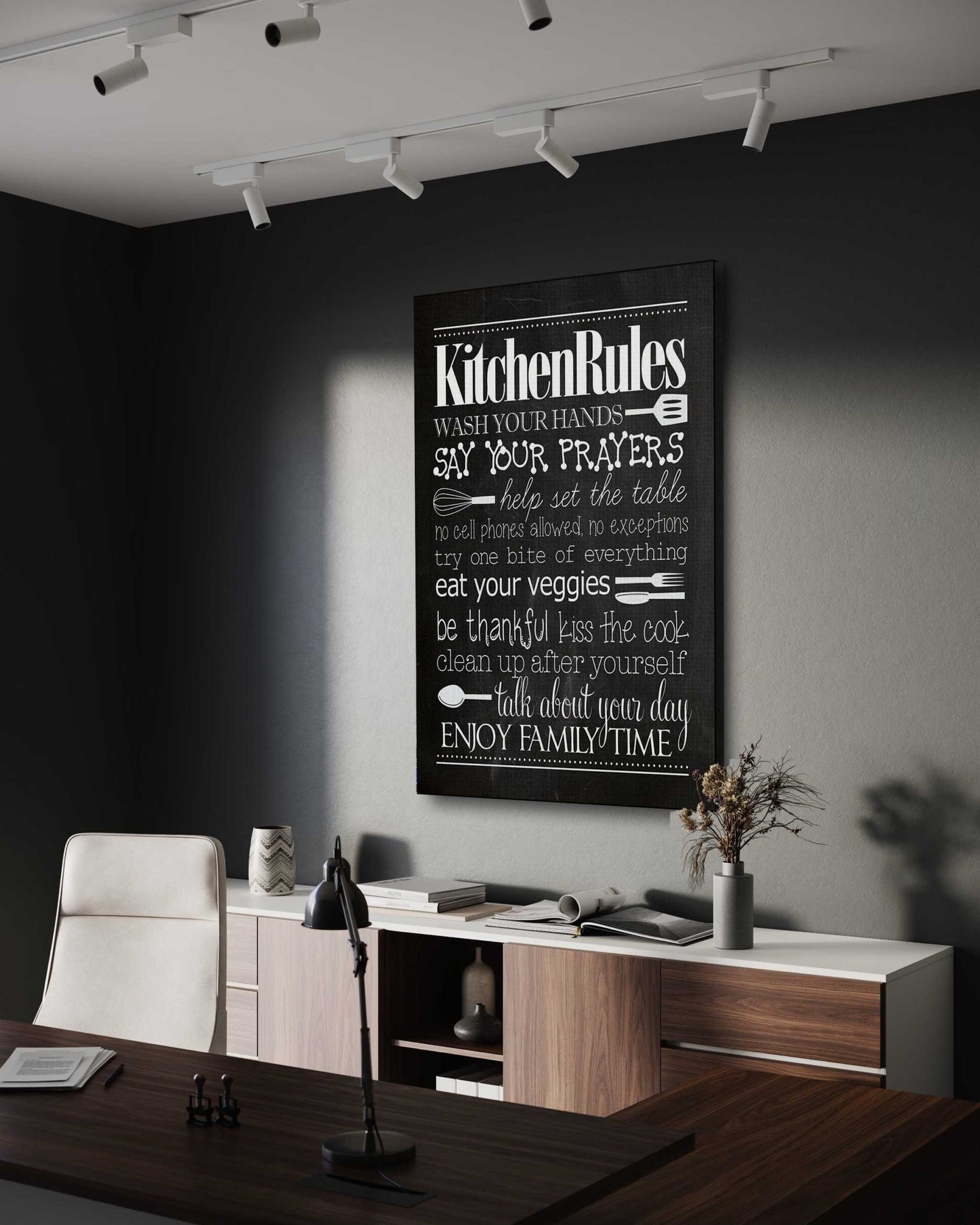 Kitchen Rules - Leinwandbild Lifestyle