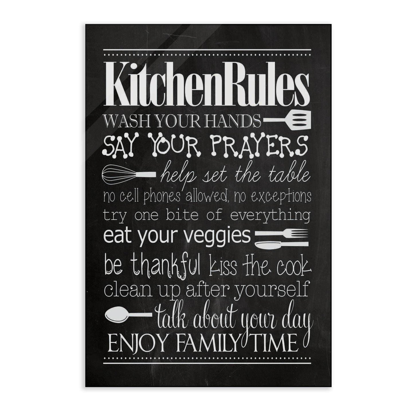 Kitchen Rules - Leinwandbild Lifestyle
