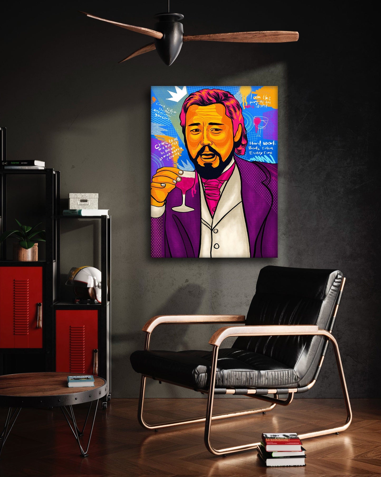 Leonardo DiCaprio - Leinwandbild Pop Art