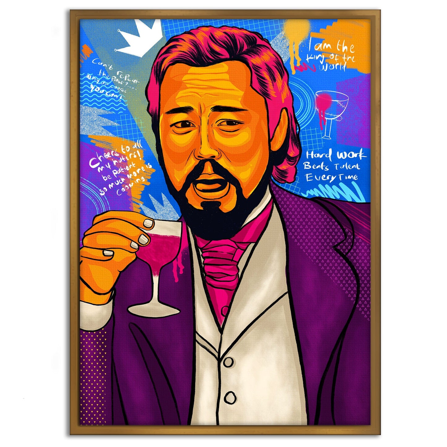 Leonardo DiCaprio - Leinwandbild Pop Art