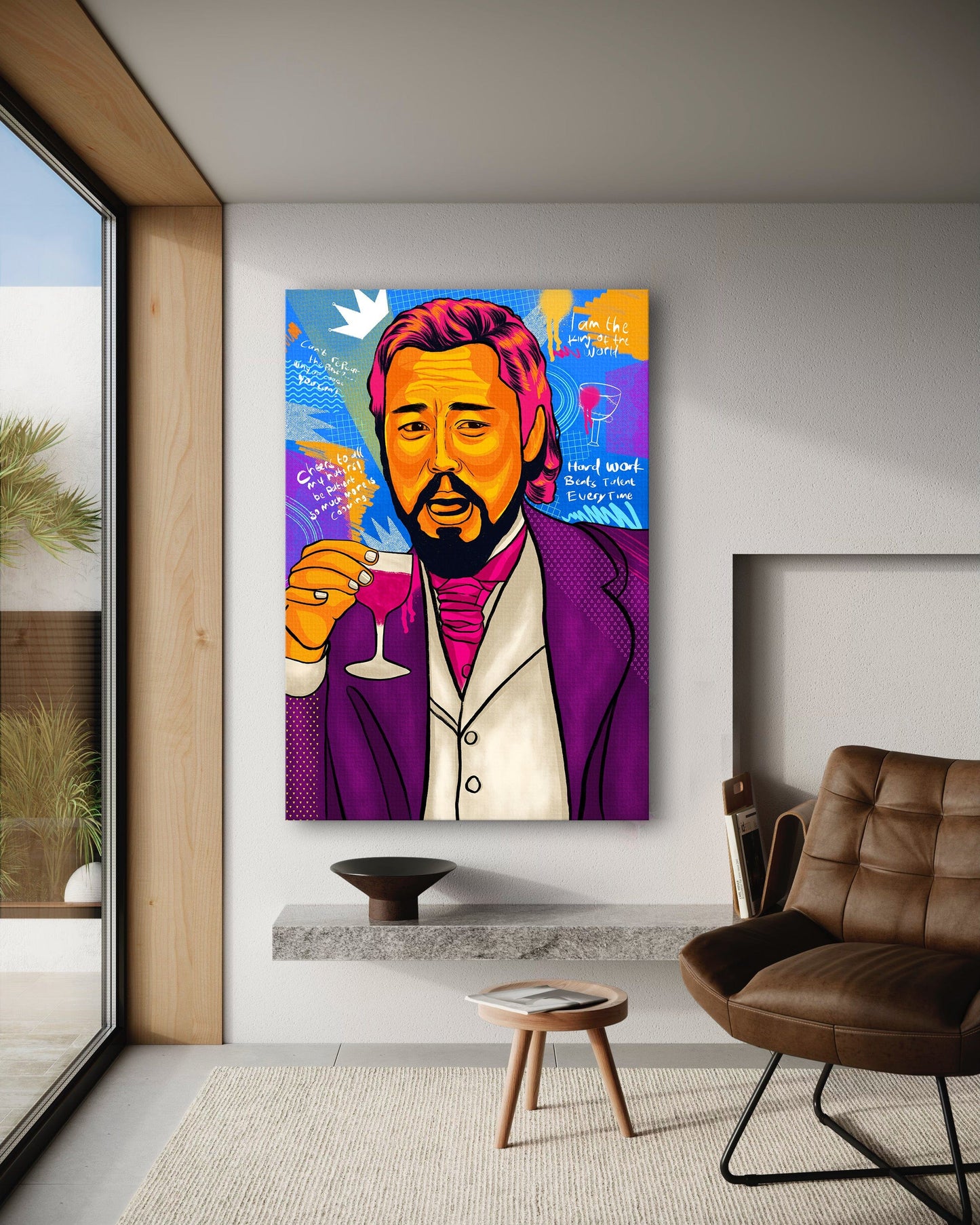Leonardo DiCaprio - Leinwandbild Pop Art