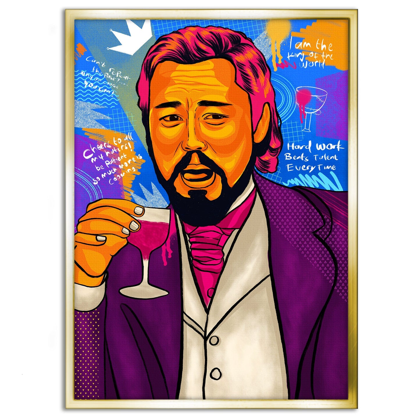 Leonardo DiCaprio - Leinwandbild Pop Art