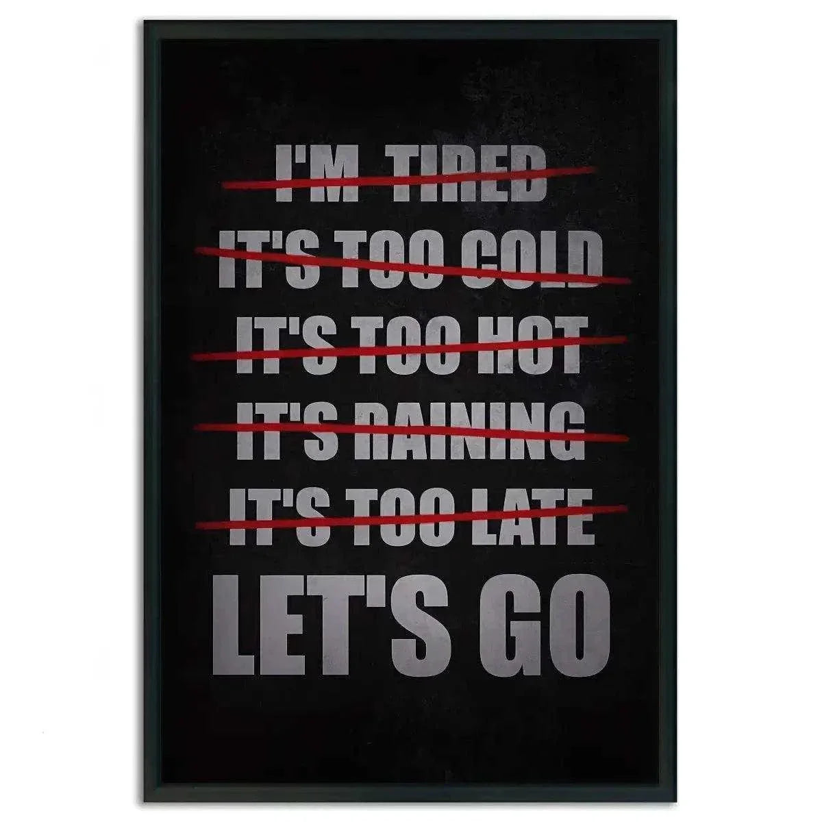Let's Go - Leinwandbild Motivation