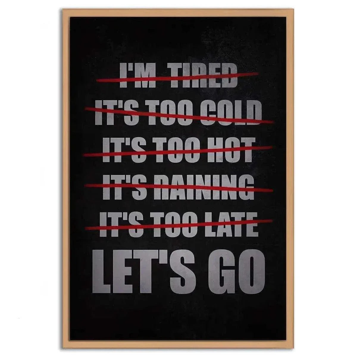 Let's Go - Leinwandbild Motivation