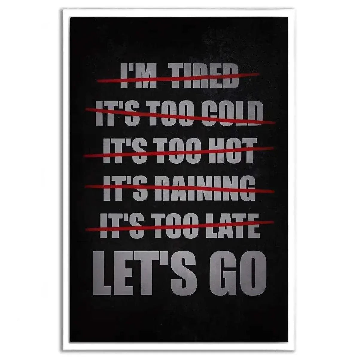 Let's Go - Leinwandbild Motivation