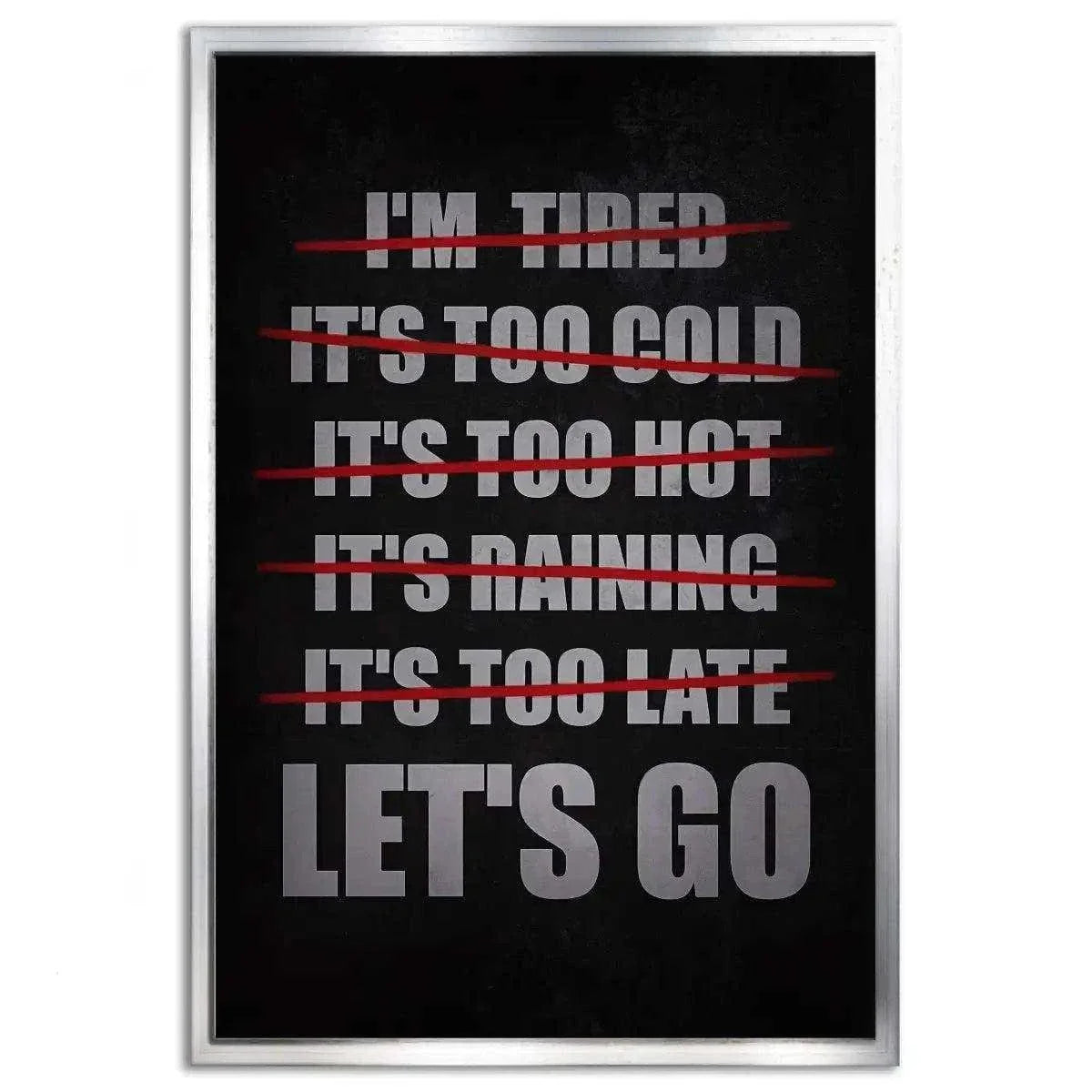 Let's Go - Leinwandbild Motivation