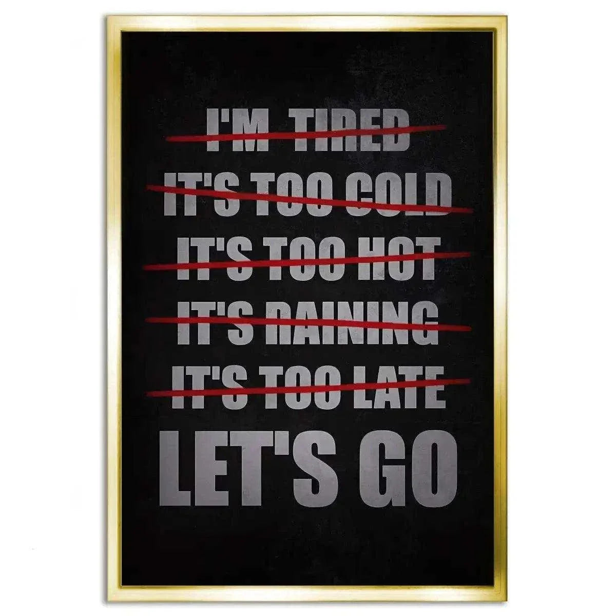 Let's Go - Leinwandbild Motivation