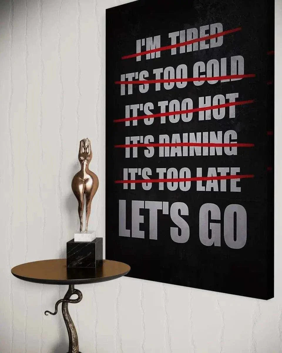 Let's Go - Leinwandbild Motivation