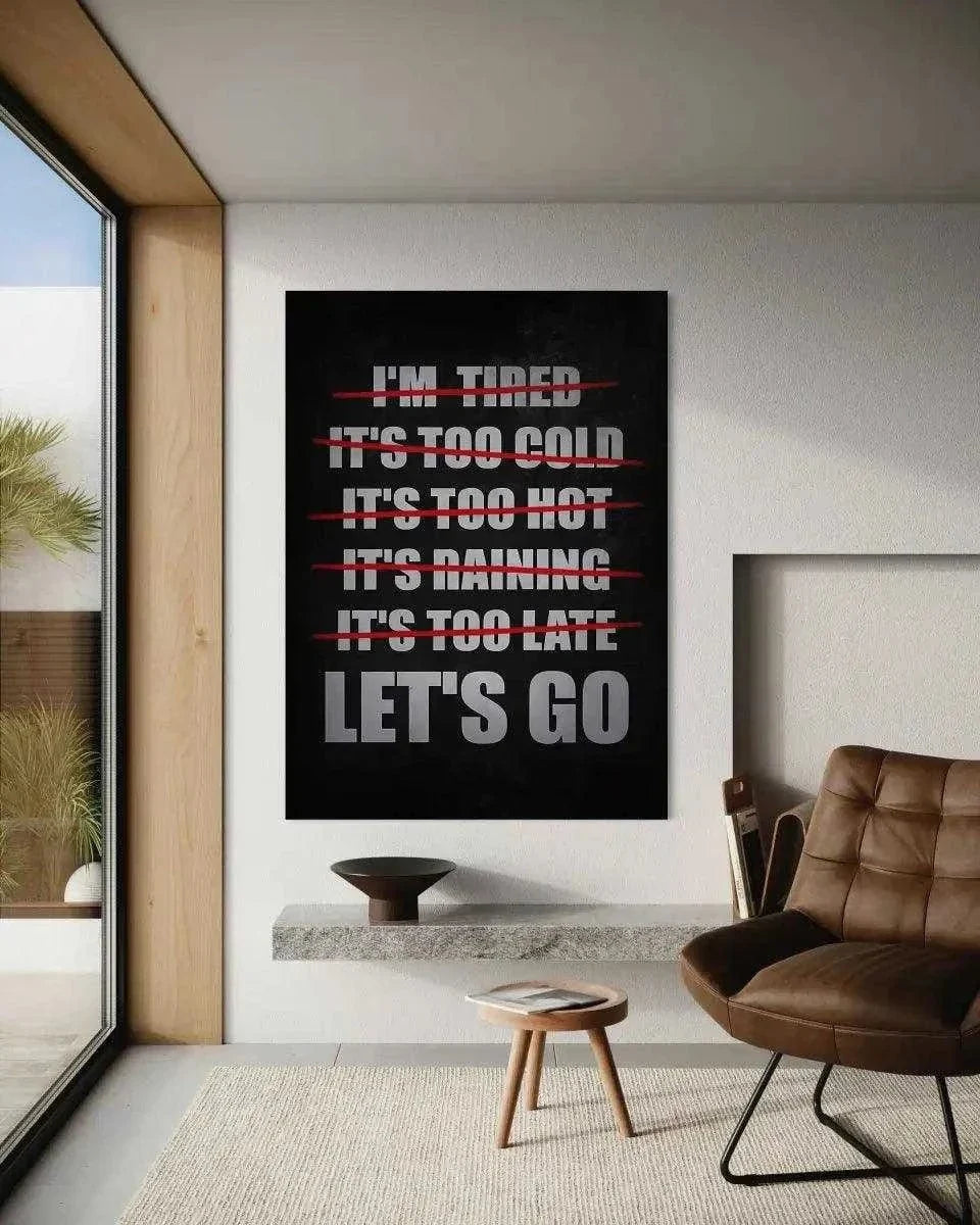 Let's Go - Leinwandbild Motivation