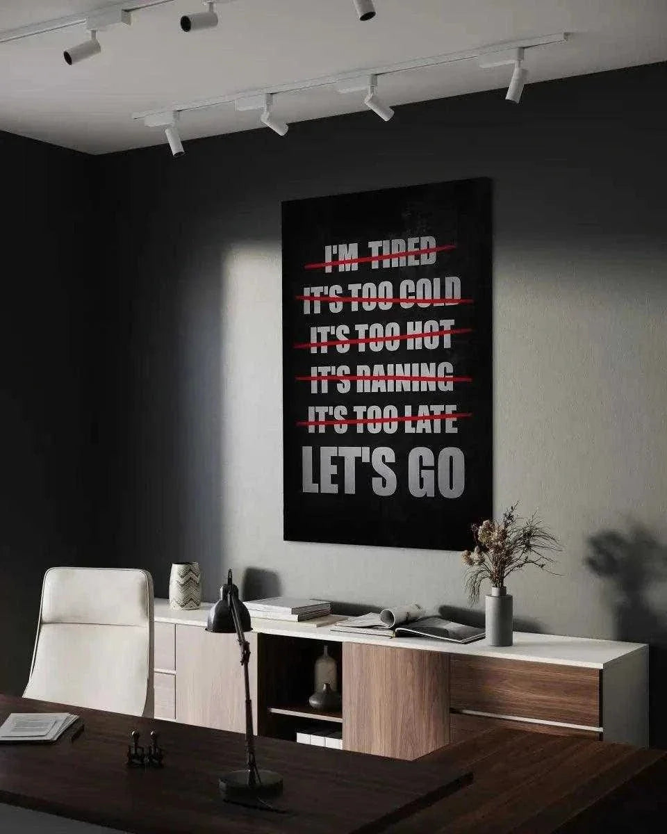 Let's Go - Leinwandbild Motivation