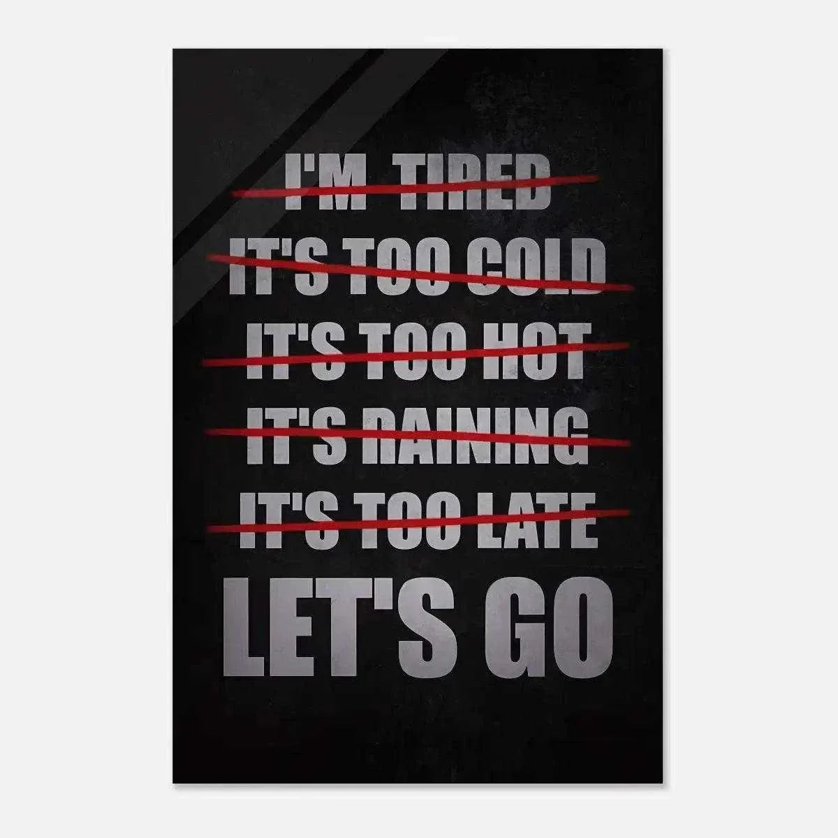 Let's Go - Leinwandbild Motivation