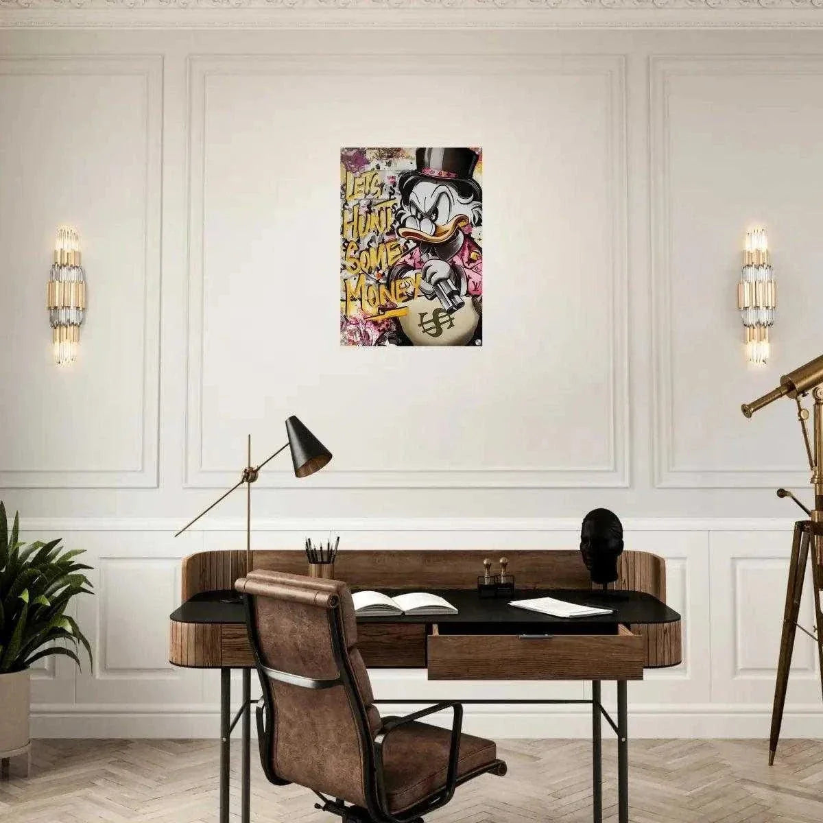 Let's Hunt Some Money - Leinwandbild Pop Art