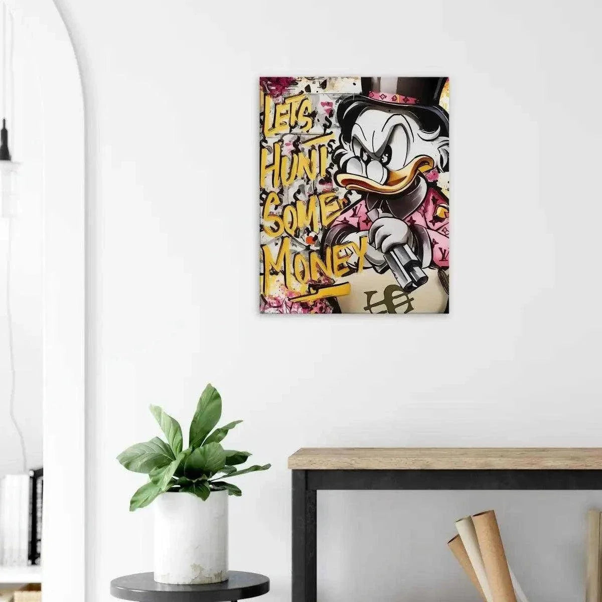 Let's Hunt Some Money - Leinwandbild Pop Art