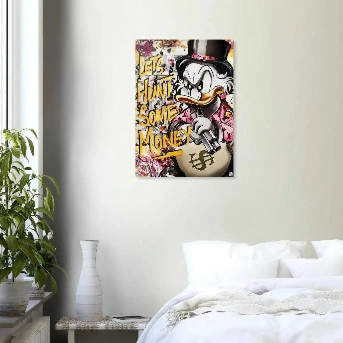 Let's Hunt Some Money - Leinwandbild Pop Art