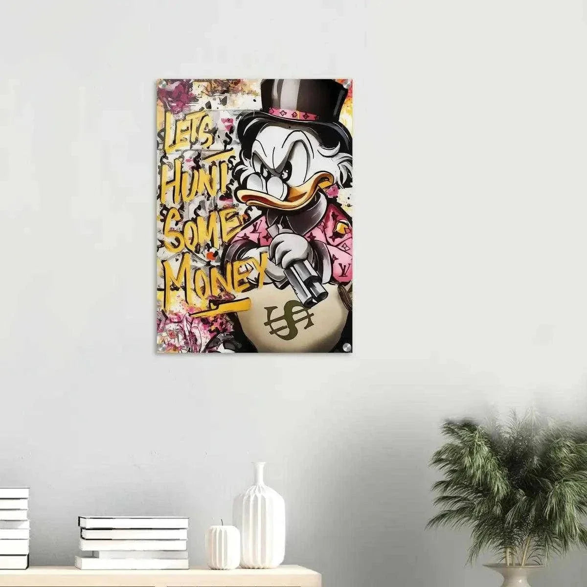 Let's Hunt Some Money - Leinwandbild Pop Art