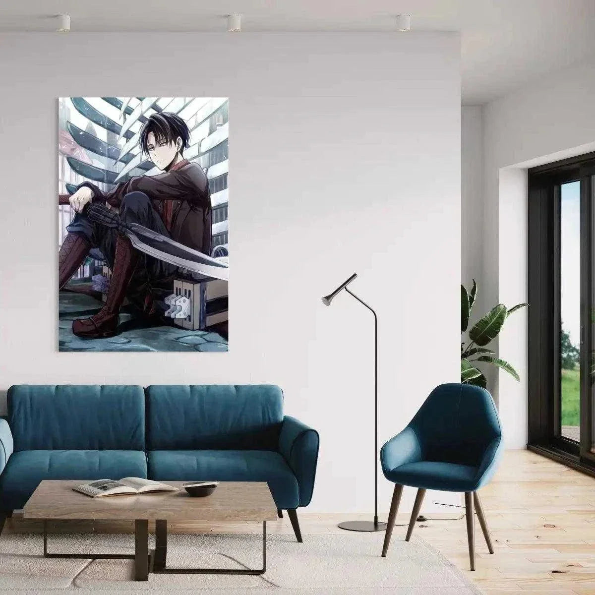 Levi chills - Attack on Titan - Anime Leinwandbild