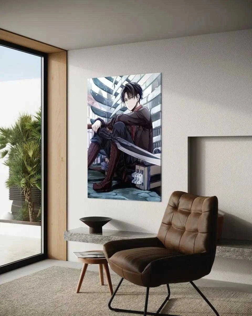 Levi chills - Attack on Titan - Anime Leinwandbild