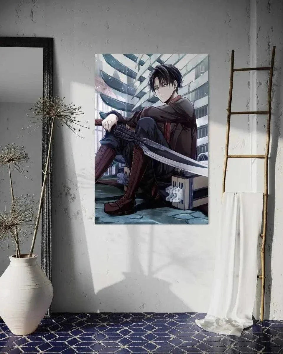 Levi chills - Attack on Titan - Anime Leinwandbild