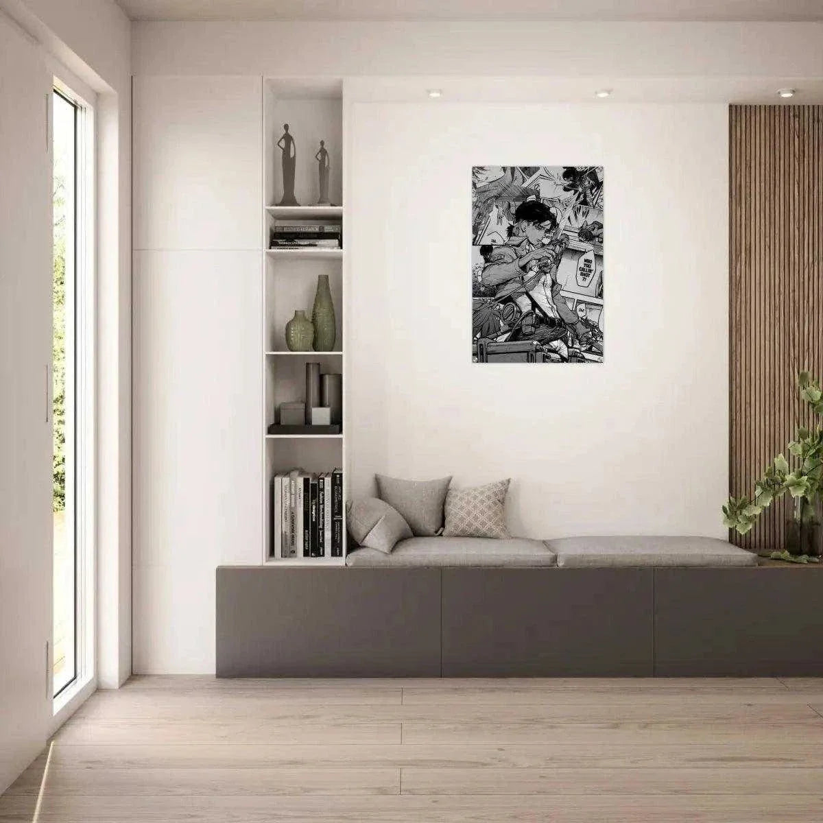 Levi Manga Style - Attack on Titan - Anime Leinwandbild