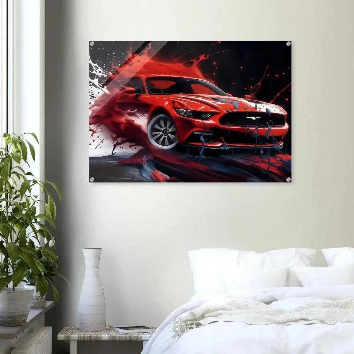 Liquid Mustang - Auto Leinwandbild