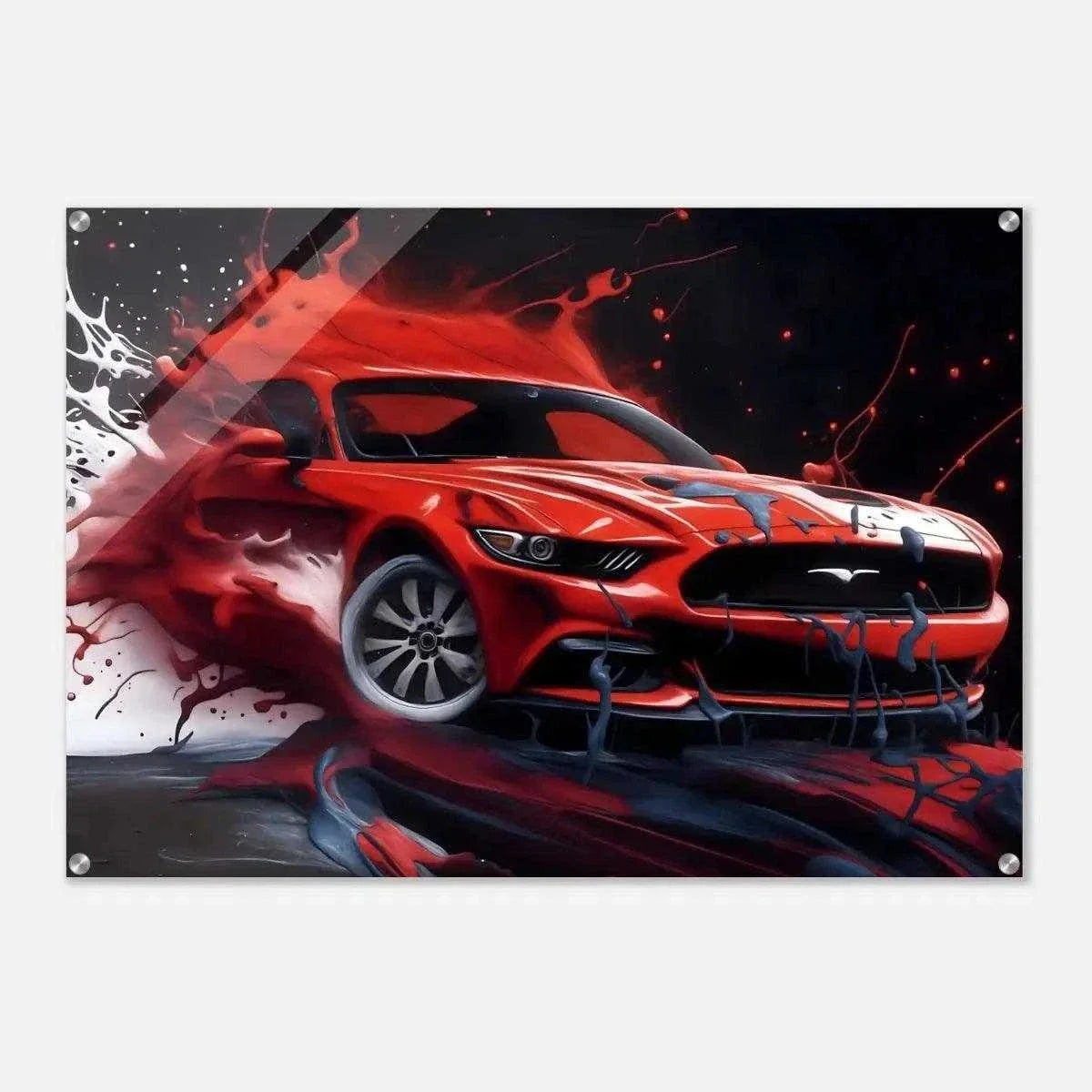 Liquid Mustang - Auto Leinwandbild