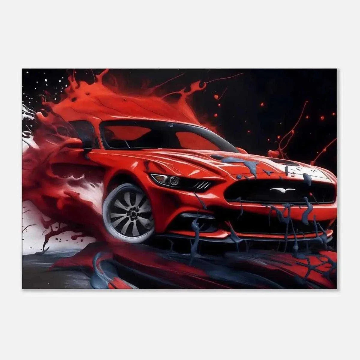 Liquid Mustang - Auto Leinwandbild