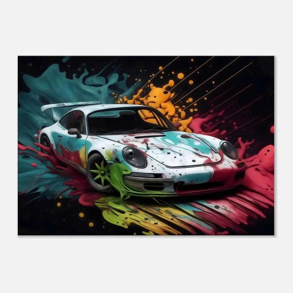 Liquid Porsche - Auto Leinwandbild