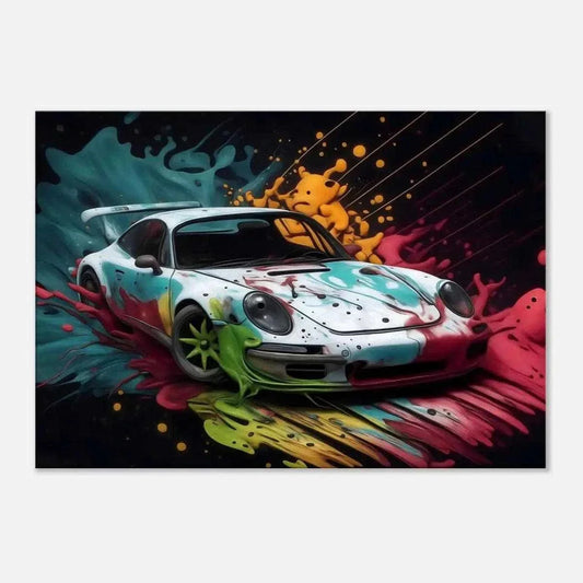 Liquid Porsche - Auto Leinwandbild