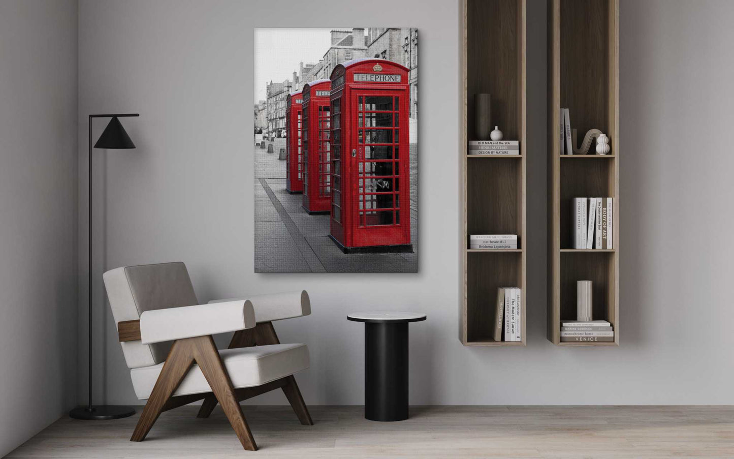 London Telephone Box - Leinwandbild Stadt
