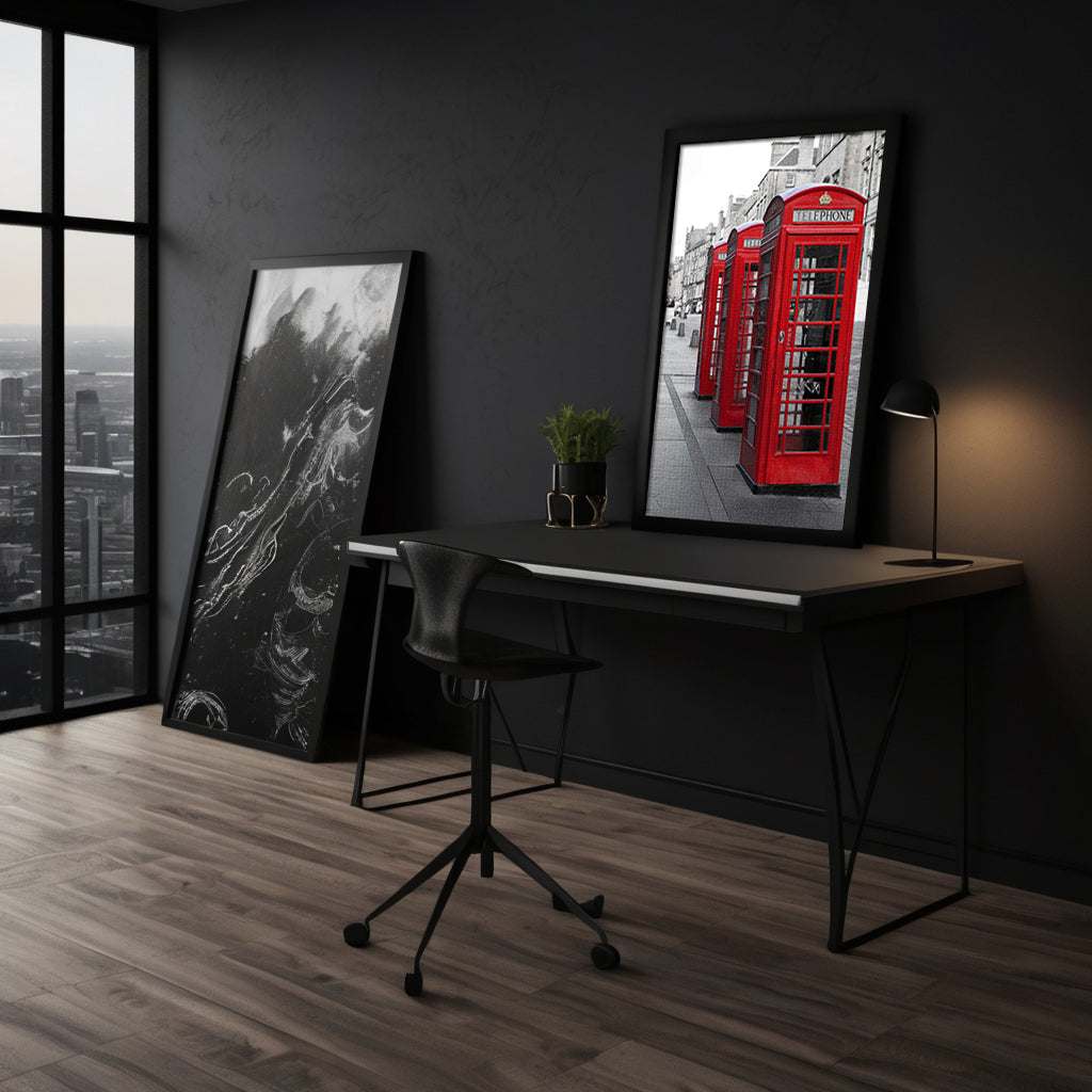 London Telephone Box - Leinwandbild Stadt