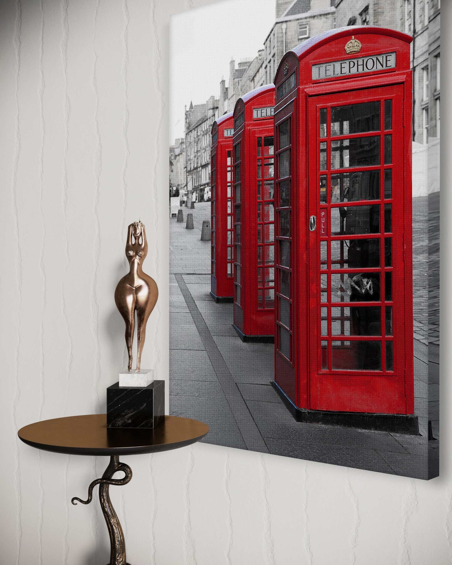 London Telephone Box - Leinwandbild Stadt