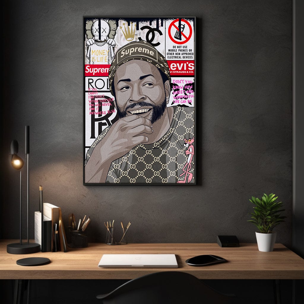 Marvin Gaye - Leinwandbild Pop Art