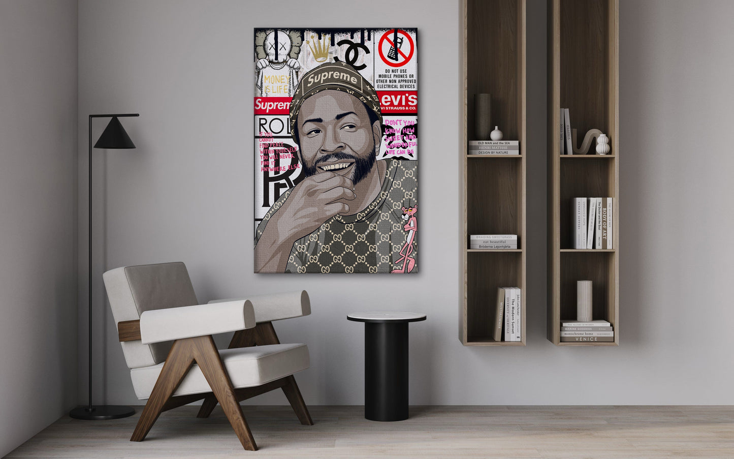 Marvin Gaye - Leinwandbild Pop Art