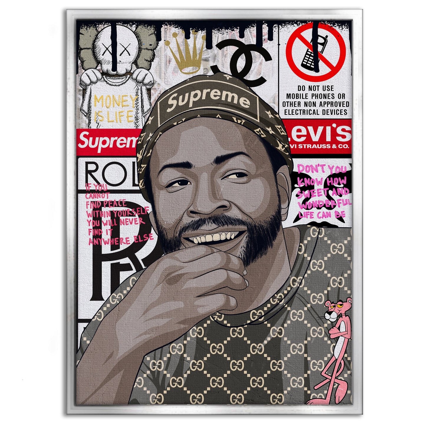 Marvin Gaye - Leinwandbild Pop Art