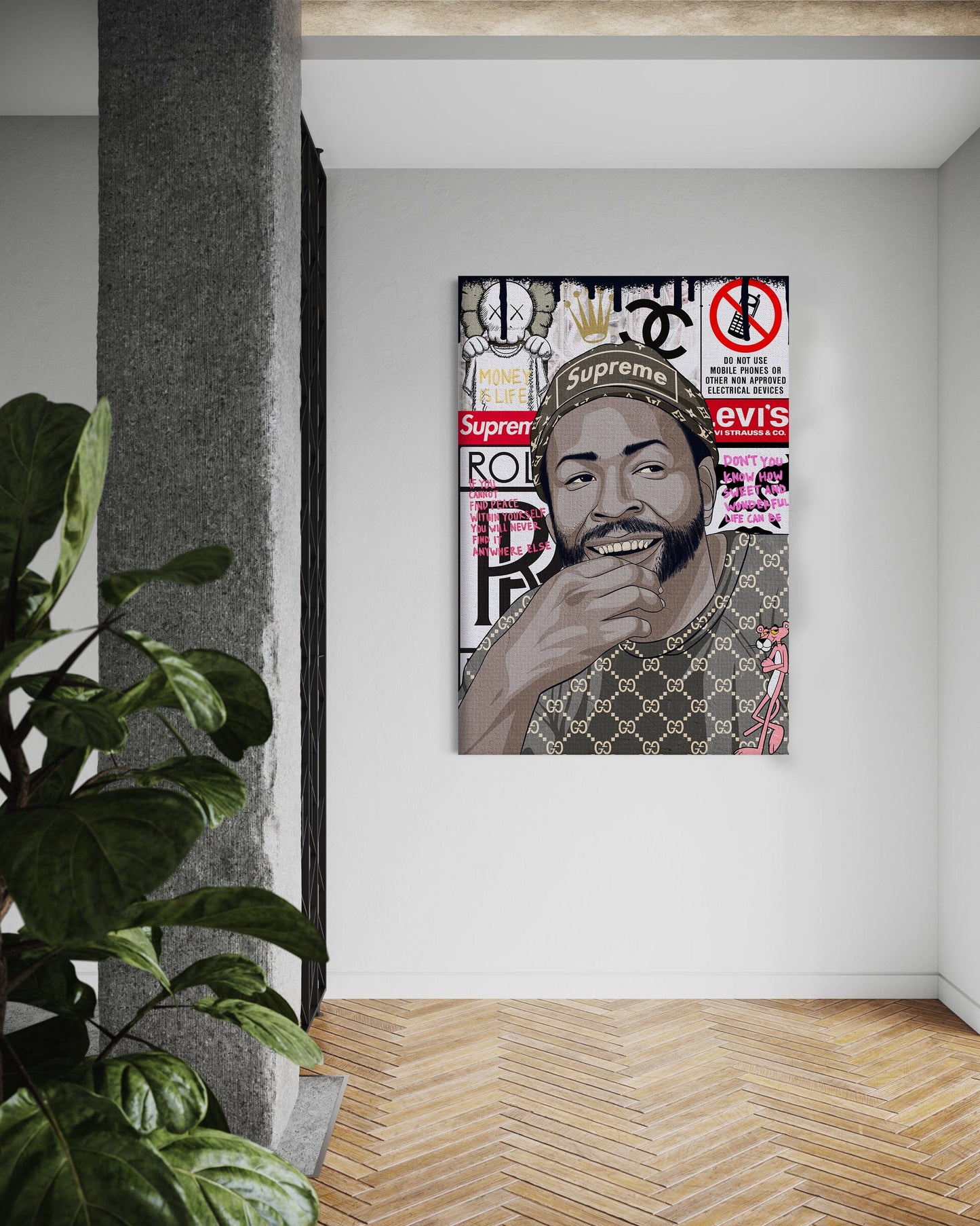 Marvin Gaye - Leinwandbild Pop Art