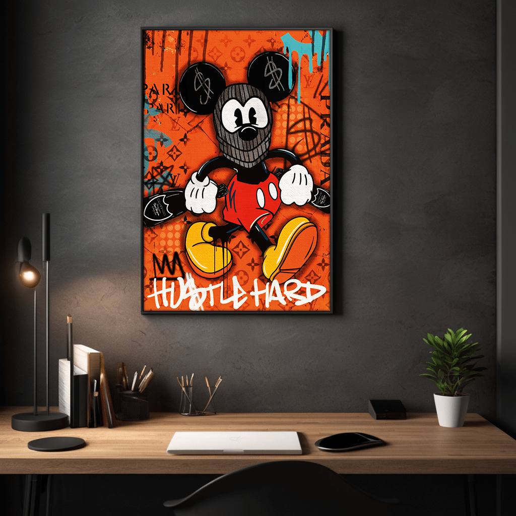 Mickey the thief - Leinwandbild Pop Art / Motivation