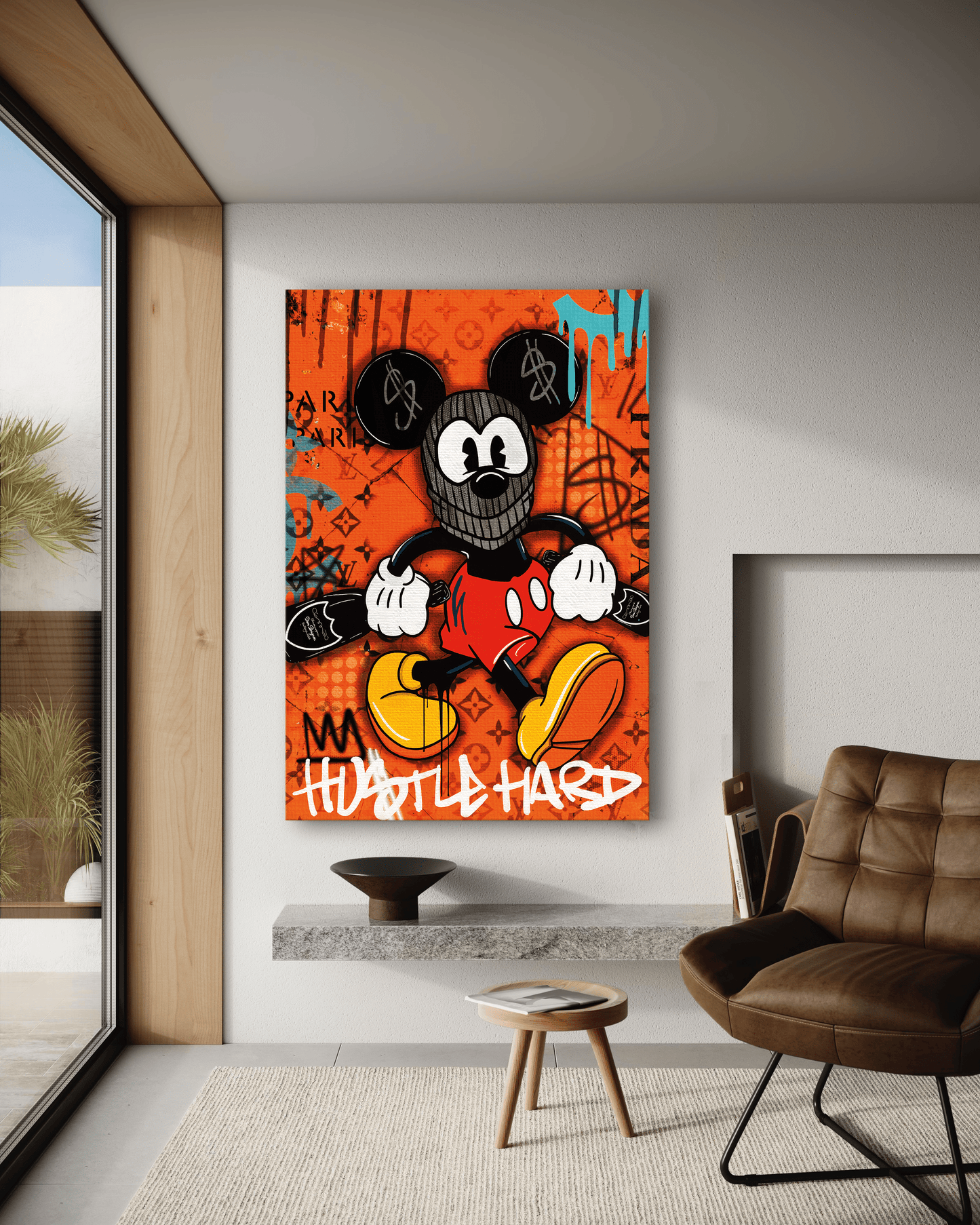 Mickey the thief - Leinwandbild Pop Art / Motivation