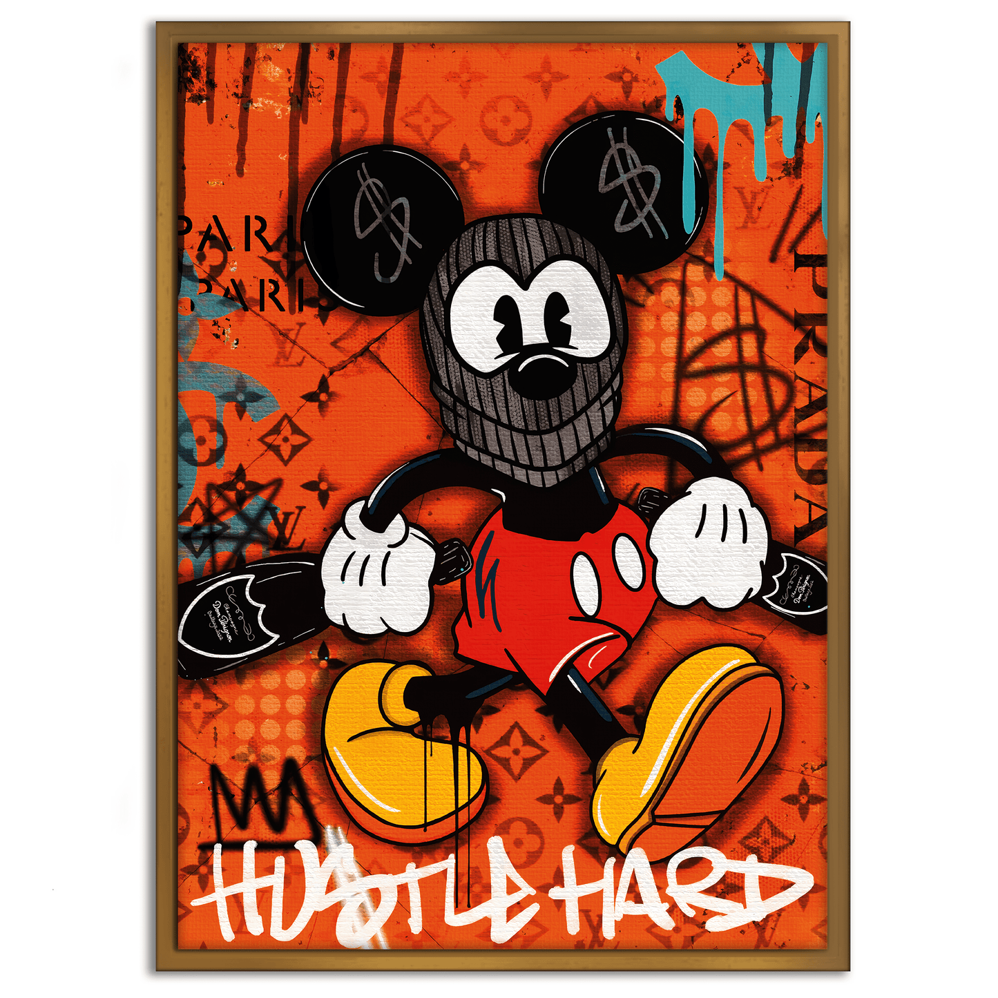 Mickey the thief - Leinwandbild Pop Art / Motivation