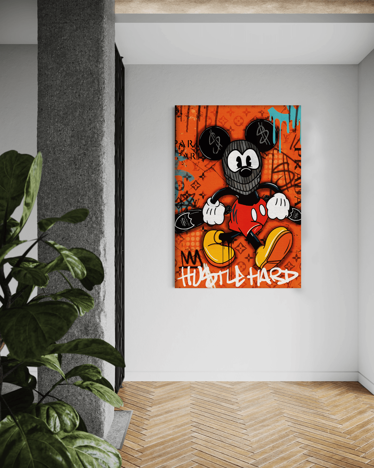 Mickey the thief - Leinwandbild Pop Art / Motivation
