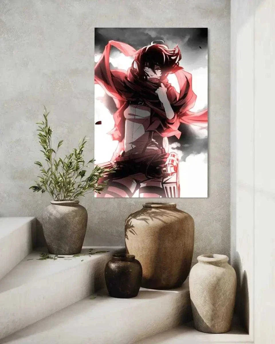 Mikasa - Attack on Titan - Anime Leinwandbild