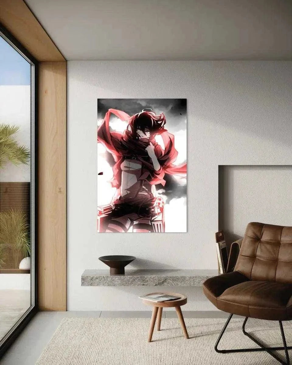 Mikasa - Attack on Titan - Anime Leinwandbild