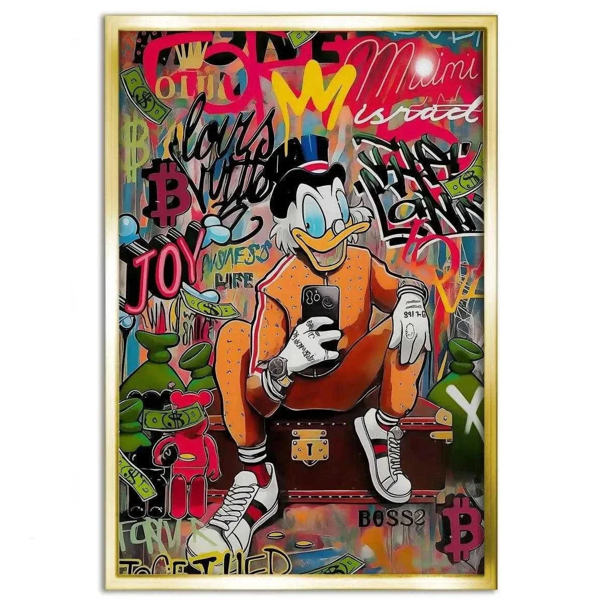 Modern Dagobert - Leinwandbild Pop Art
