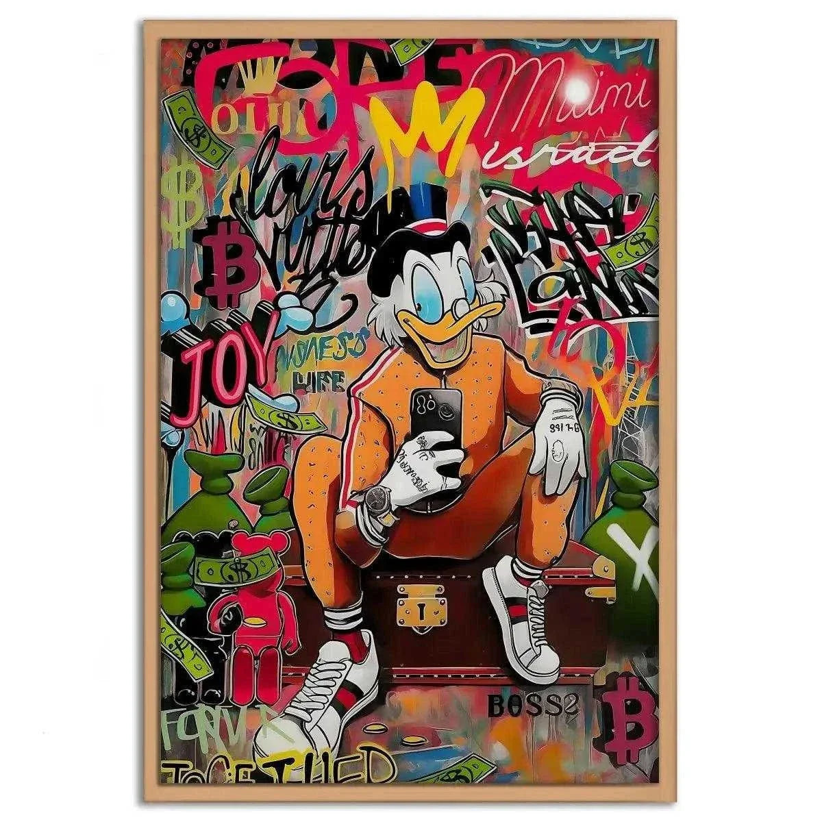 Modern Dagobert - Leinwandbild Pop Art