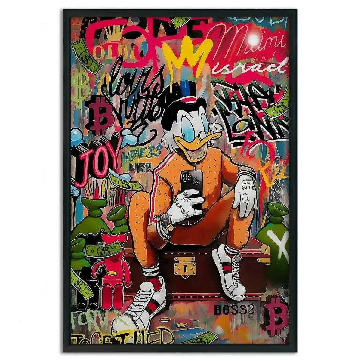Modern Dagobert - Leinwandbild Pop Art