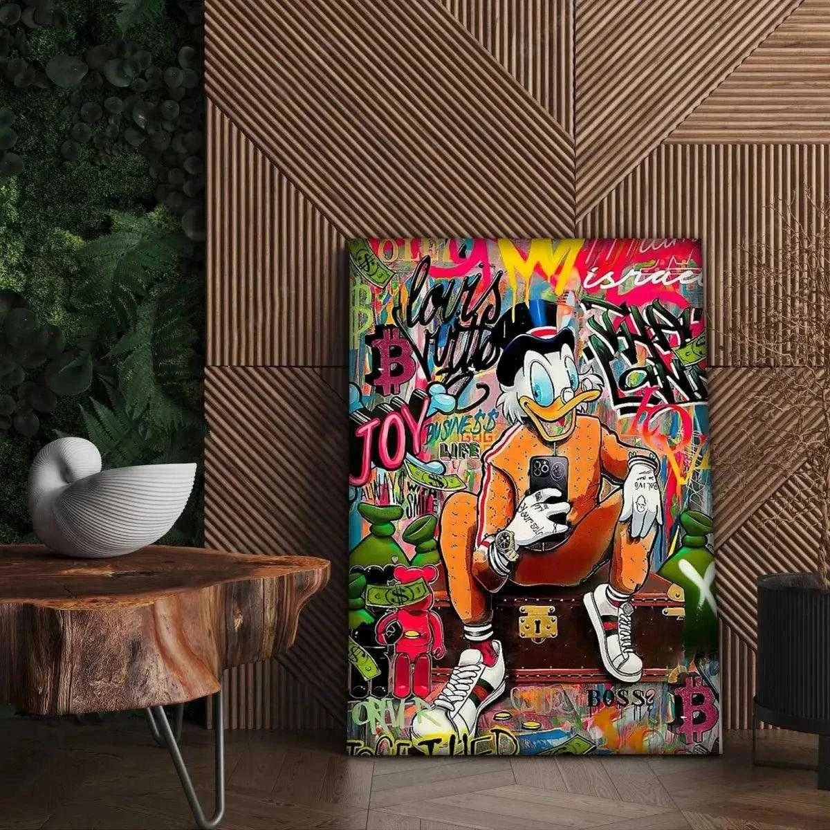 Modern Dagobert - Leinwandbild Pop Art